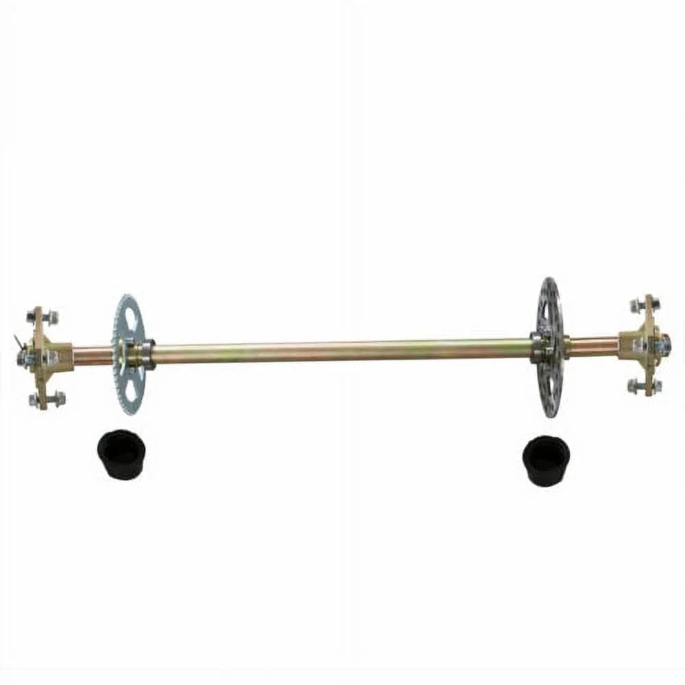 29"Go Kart Rear Live Axle Kit;Brake Assembly;Sprocket &Hub Fits Drift Trike Quad