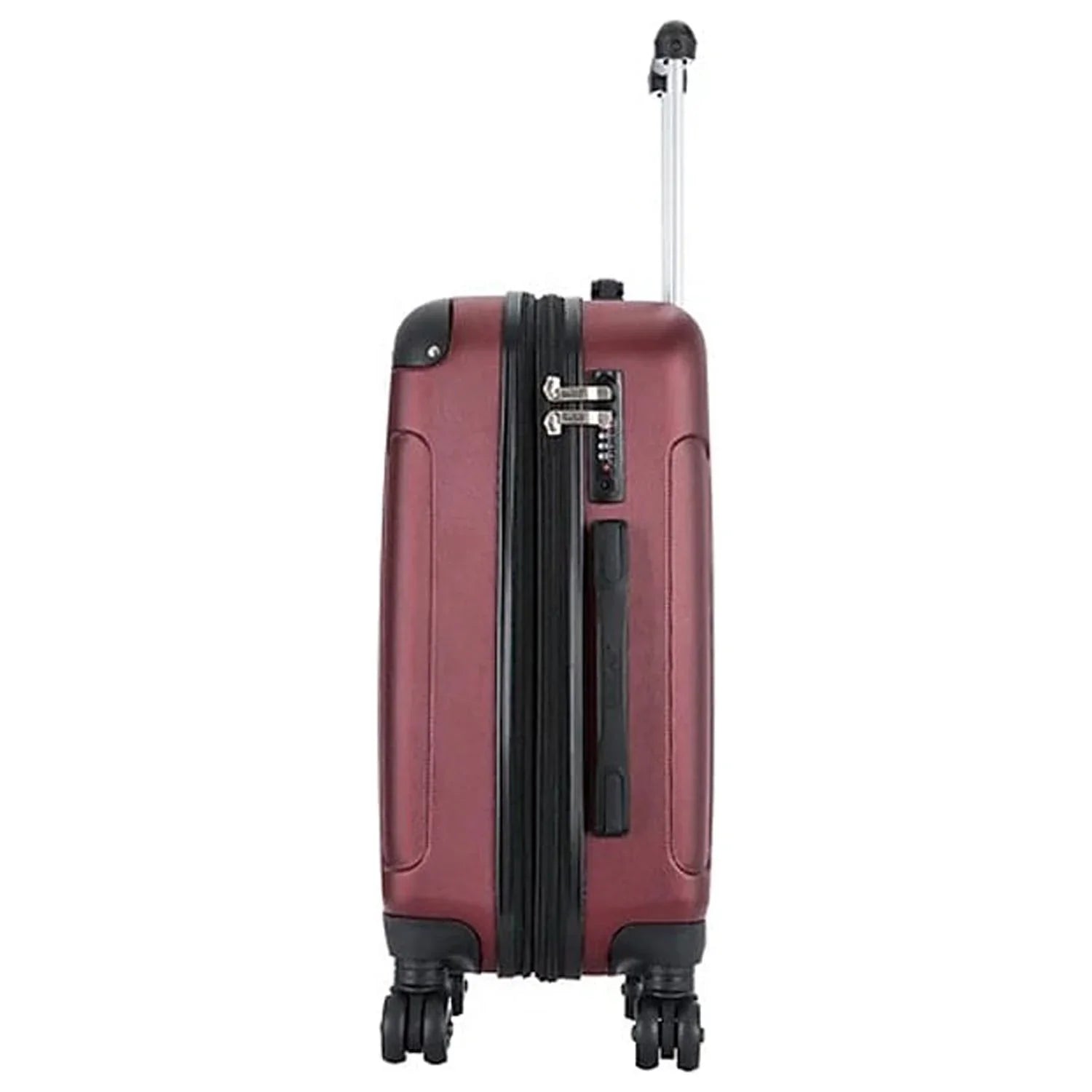 DUKAP INTELY Plastic 4-Wheel Spinner Luggage Wine (DKINT00S-WIN)