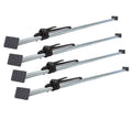 (4 - Pack) 89.75" to 104.5" cmes Long Steel Adjustable Load Lock Bar for Cargo Tie-Down in Enclosed Trucks and Semi Trailers with 2" - 4" Pads