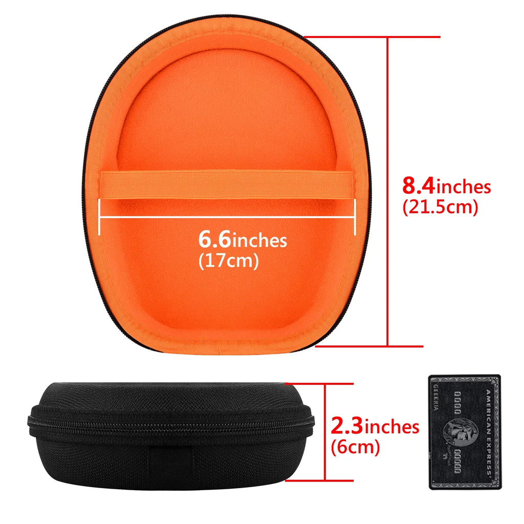 Geekria Shield Headphones Case Compatible with Jabra Evolve 65; 65UC; 40; 40 UC; 20 UC Case; Replacement Hard Shell Travel Carrying Bag (Black)