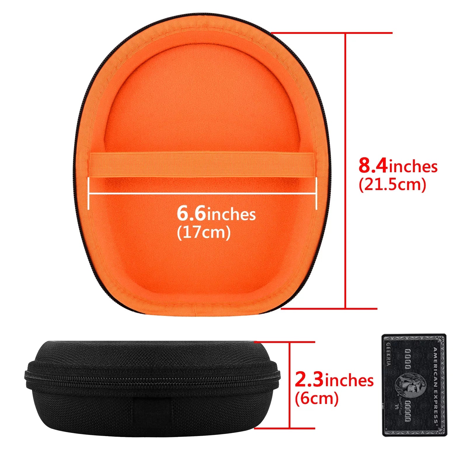 Geekria Shield Headphones Case Compatible with Jabra Evolve 65; 65UC; 40; 40 UC; 20 UC Case; Replacement Hard Shell Travel Carrying Bag (Black)