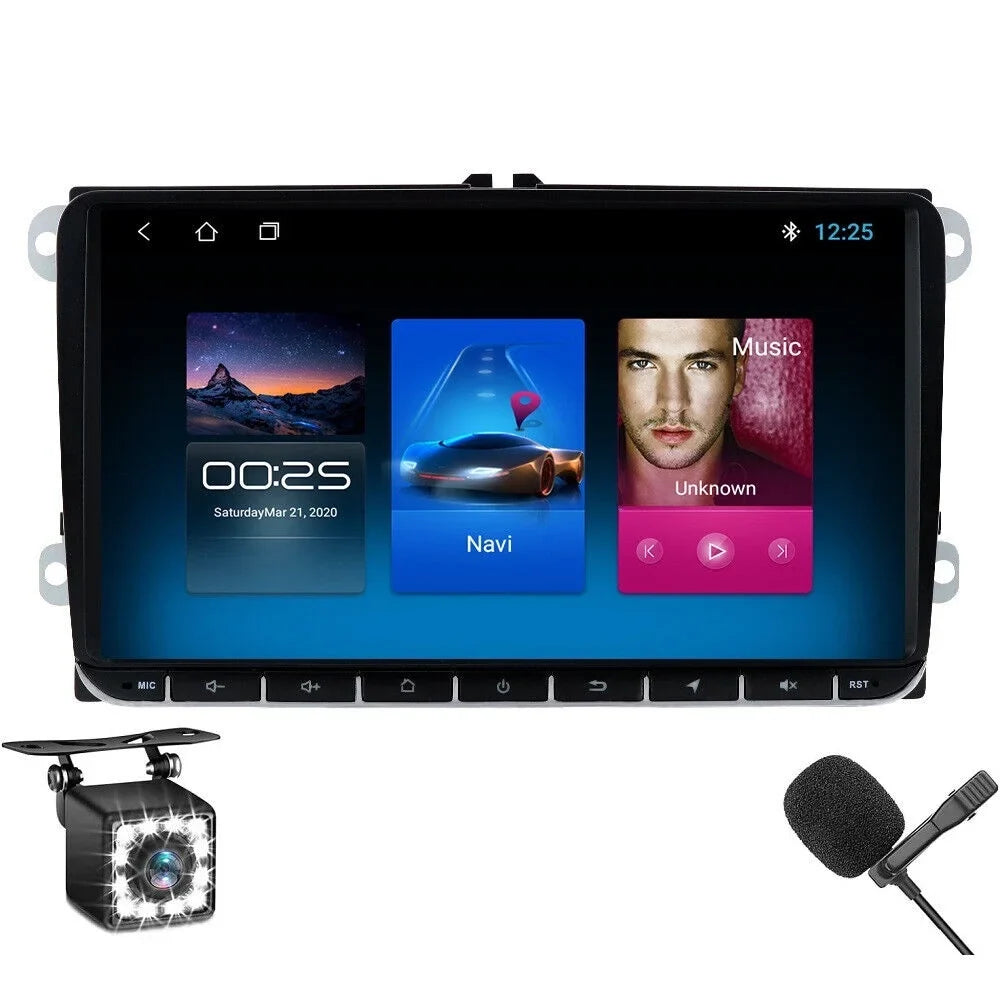 Fit VW Volkswagen Jetta Passat 9" 1280*720 IPS Android 12 Car Stereo Radio Apple Carplay GPS 2+32GB