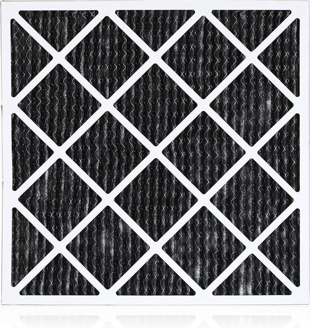 Filterbuy 20x23x1 MERV 8 Odor Eliminator Pleated HVAC AC Furnace Air Filters with Activated Carbon (2-Pack)