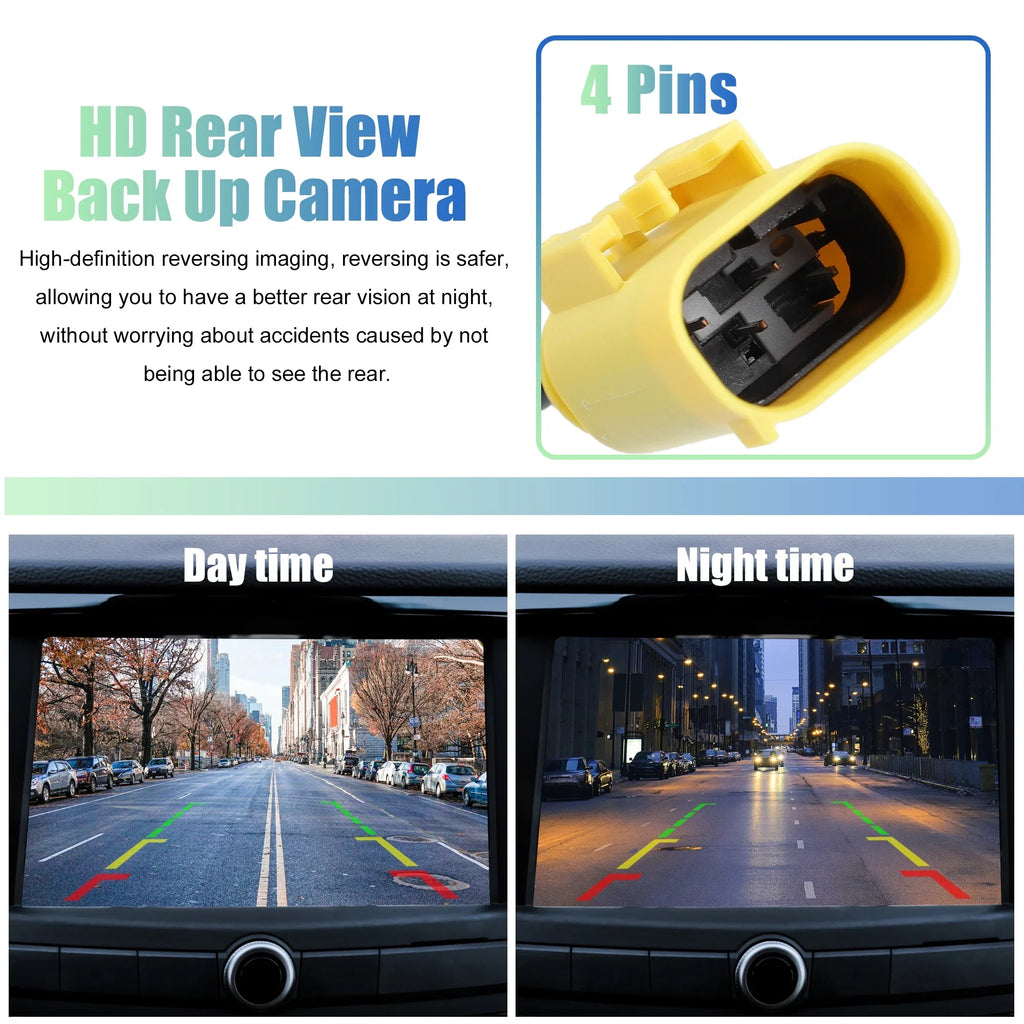 Unique Bargains Rear View Backup Camera Fluidproof 95760-2P600 for Kia Sorento 2014-2015 Plastic Metal Black Yellow