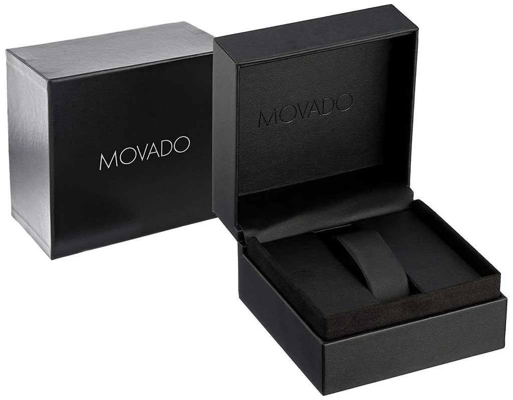 Movado Bold Gold-Tone Stainless Steel Gold Dial Mesh Band Quartz Mens Watch 3600373