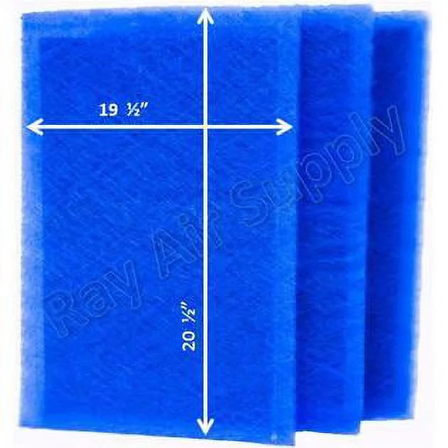 RAYAIR SUPPLY 21x23 Replacement Filter Pads Compatible with MicroPower Guard Air Cleaner (3 Pack) BLUE