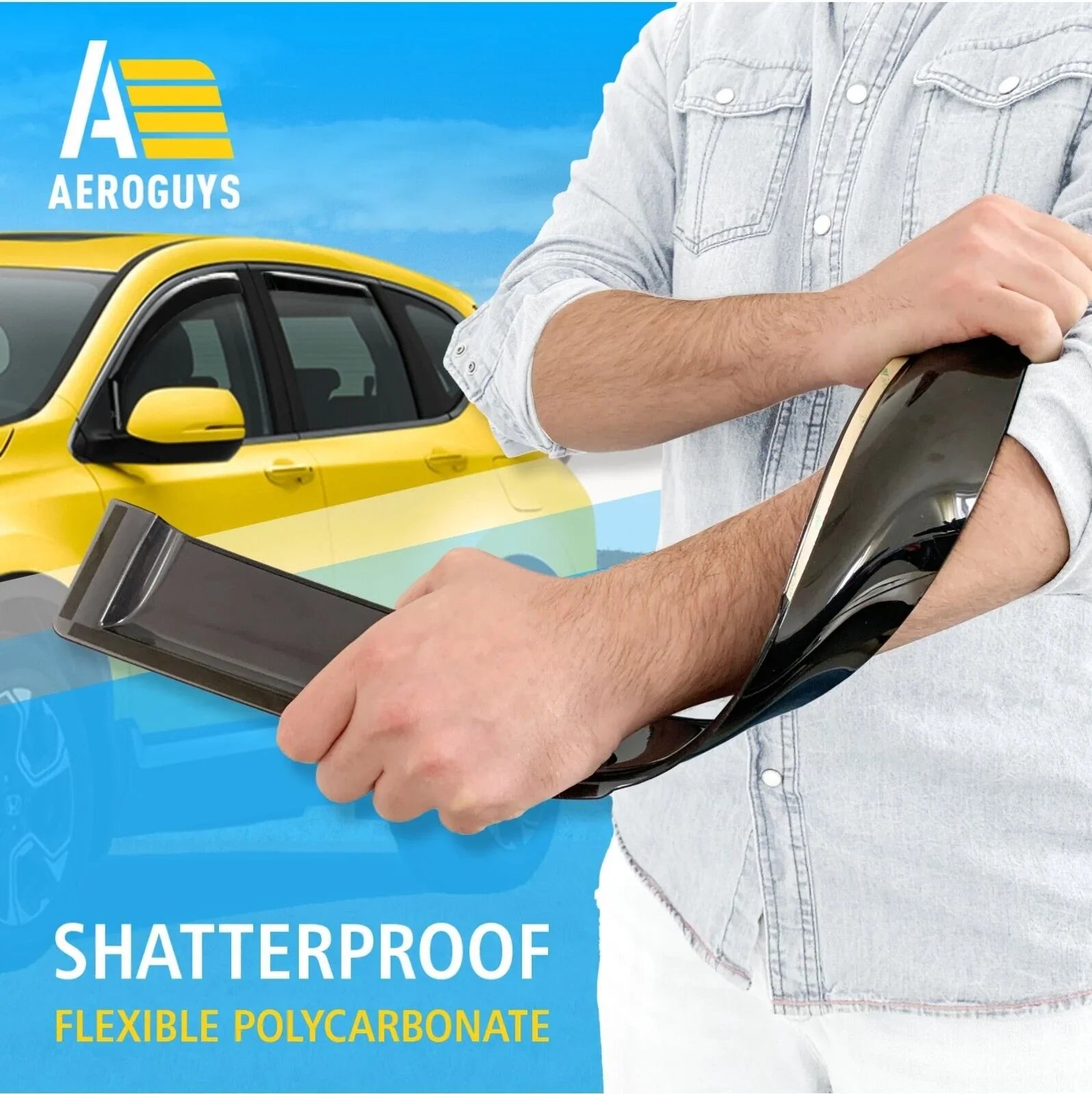 AEROGUYS in-Channel Window Deflectors Extra Durable Window Visors Rain Guards Fit for Honda CR-V 2017-2022; Sun Visors; Wind Deflectors; Vent Visors; Car Accessories - 4pcs. AG0064