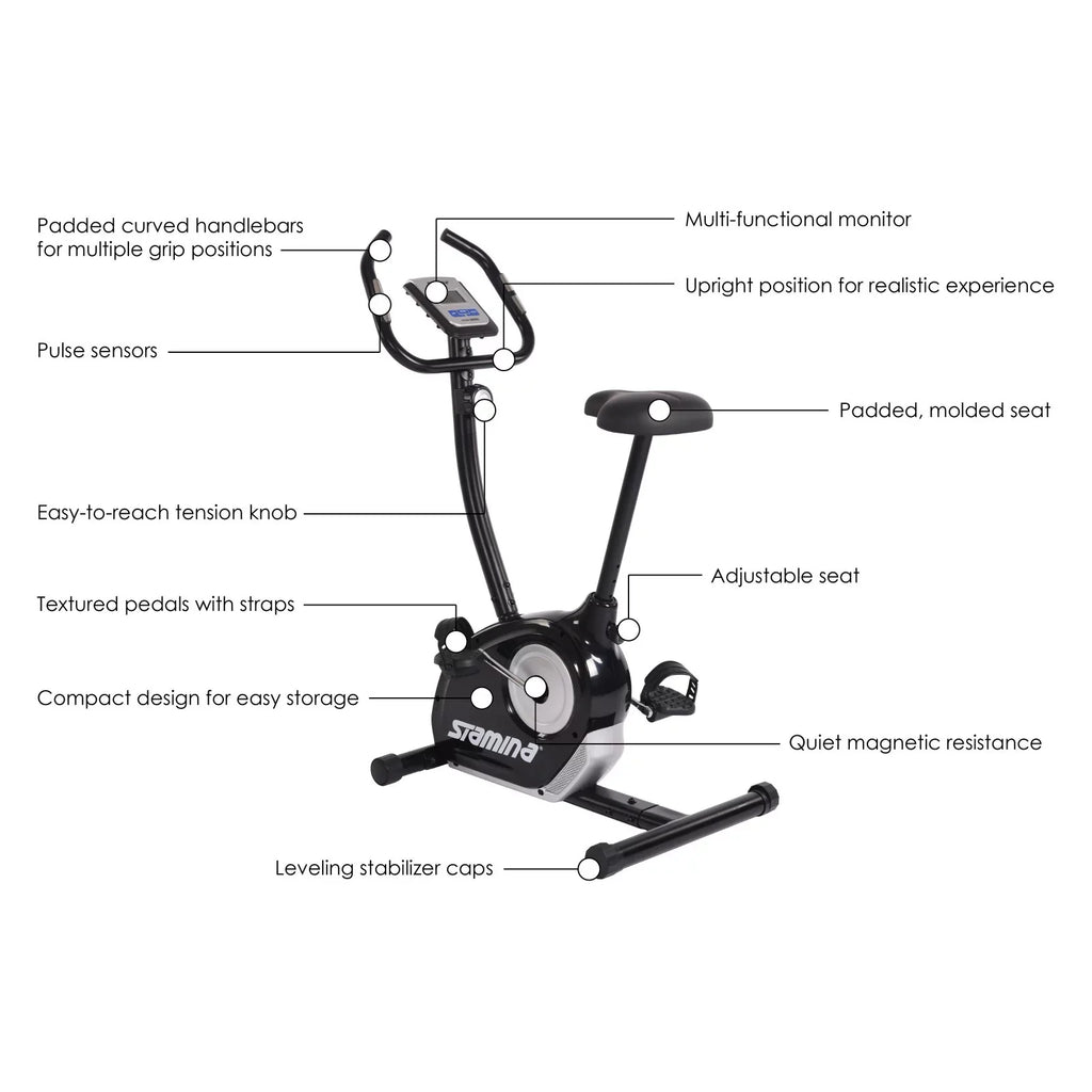Stamina Magnetic Upright Exercise Bike 1310