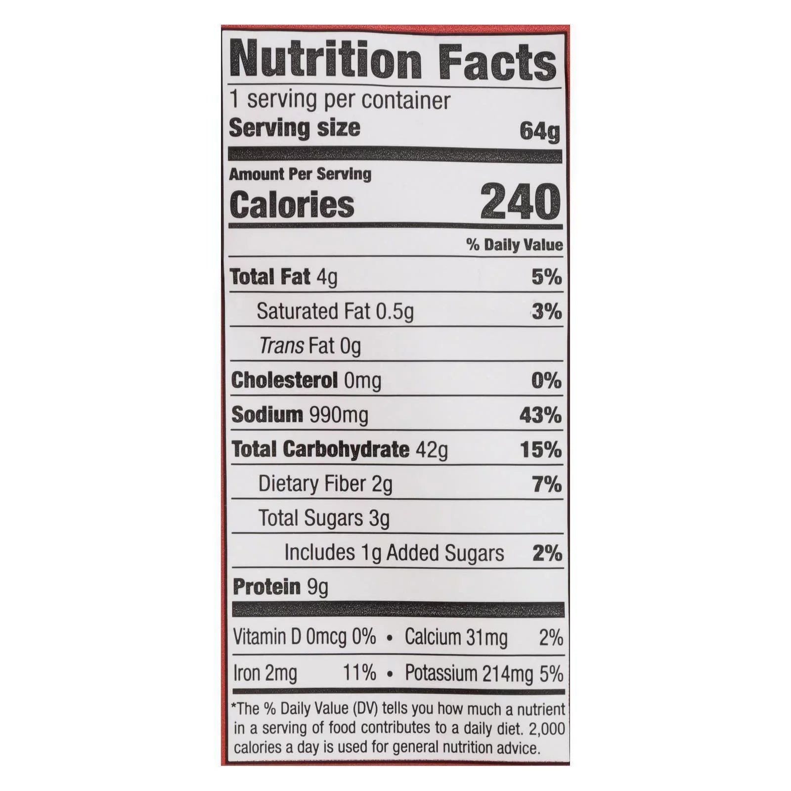 Mike'S Mighty Good Vegetarian Kimchi Ramen Soup; 2.3 Oz; Pack Of 7