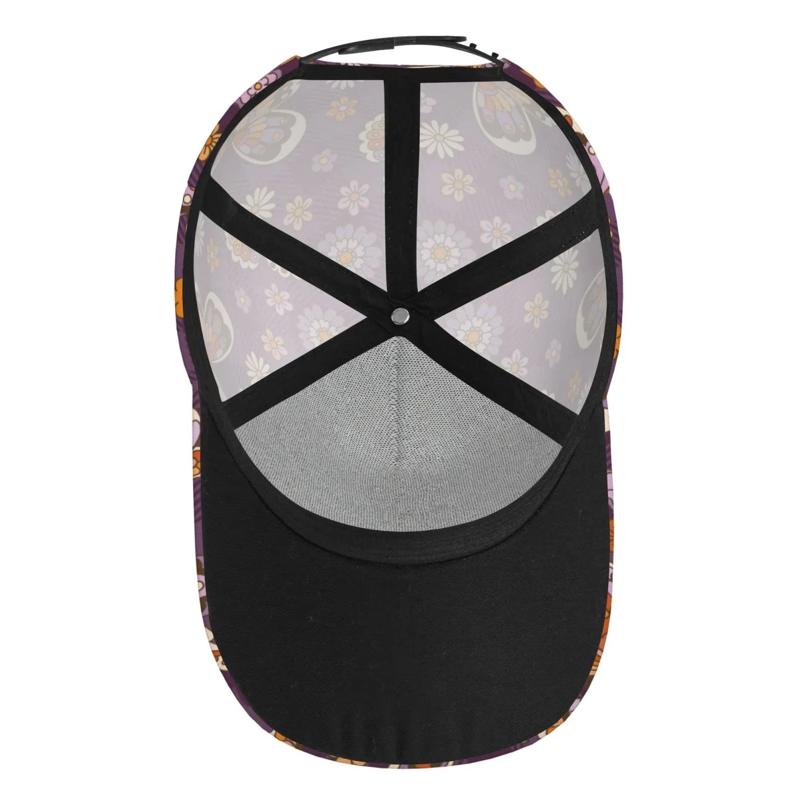 Balery Baseball Cap Adjustable Size for Running Workouts and Outdoor Activities All Seasons Dad Hat(Buffalo Plaid and Butterflys)