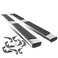 DNA Motoring STEPB-ZTL-8017 for 2007 to 2019 Chevy Silverado/GMC Sierra 1500 2500HD 3500HD Crew Cab Stainless Steel 6" Side Step Nerf Bar Running Board