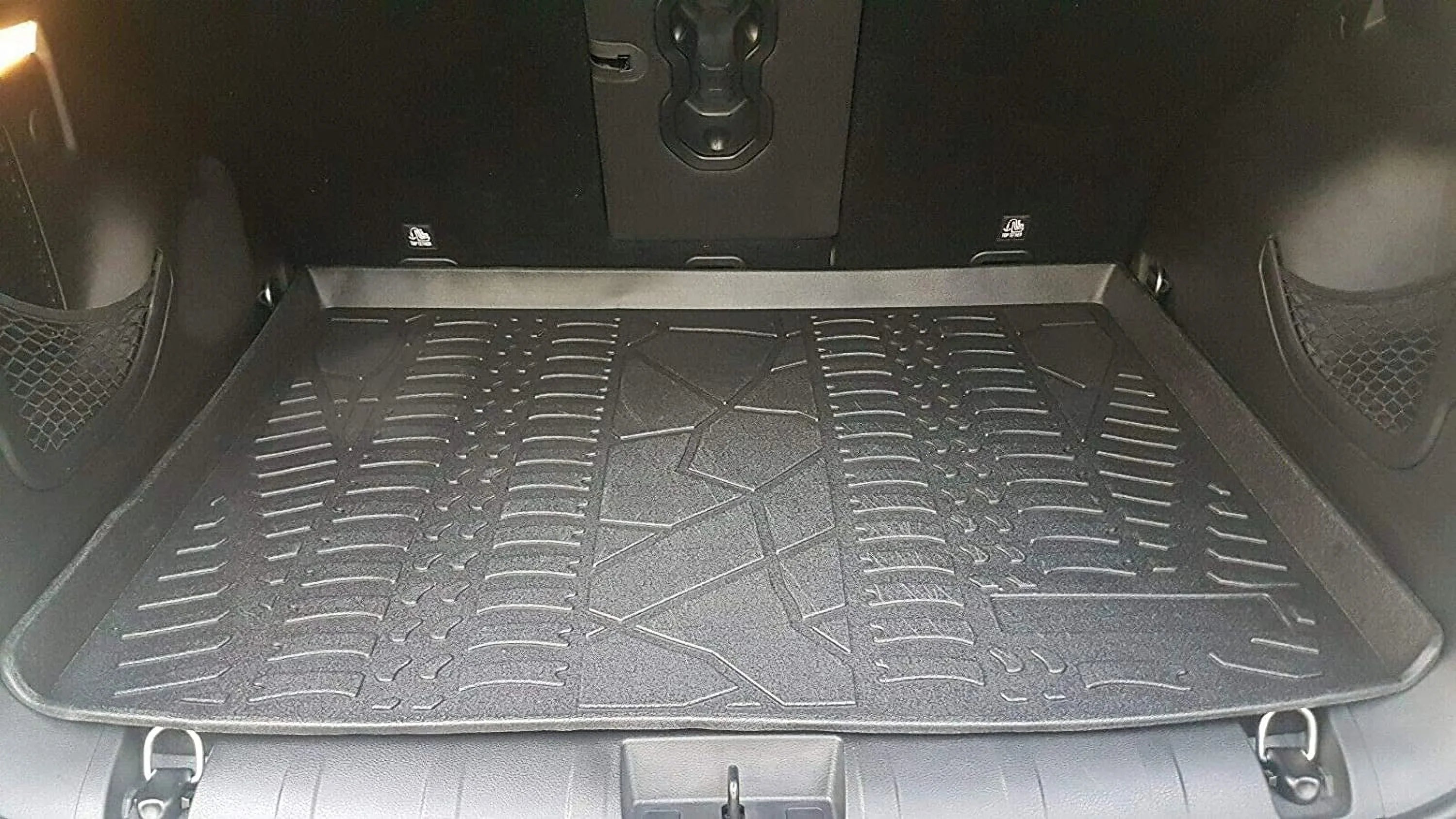 EACCESSORIES EA Cargo Liner – Trunk Mat for Jeep Renegade 2015-2023 – Weather-Resistant Trunk Mats for Cars with Raised Lip – Non-Slip Car Trunk Mat Rubber – Easy to Install – Laser Pre-Cut Design