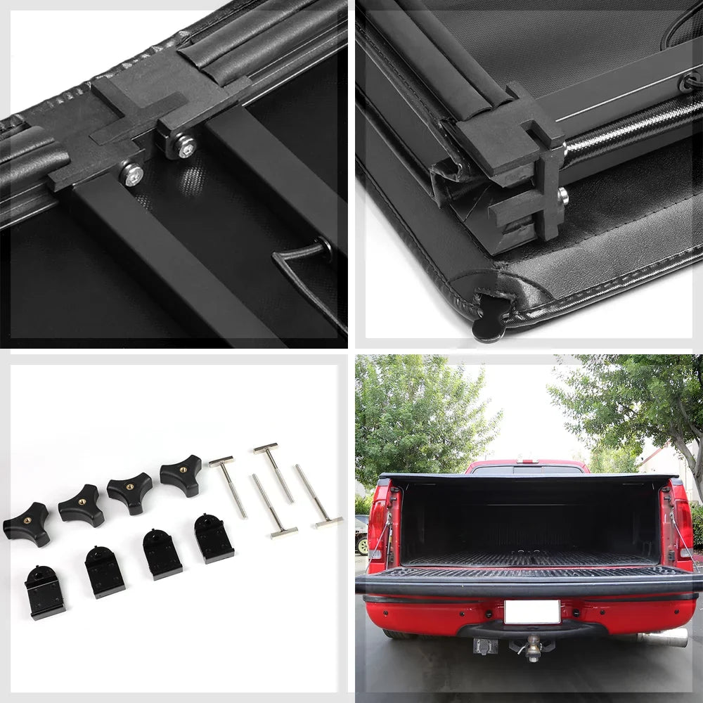 Short Bed Truck Tonneau Cover 5Ft Soft Tri-Fold Fleetside for 19-21 Ford Ranger