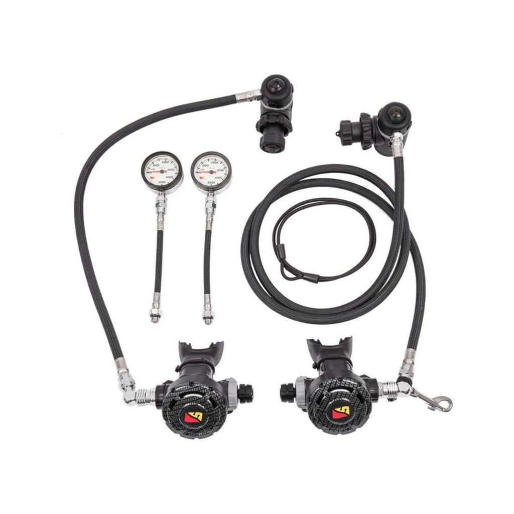 Dive Rite Sidemount Set 7' Right 22" Right with BAR SPG Regulator