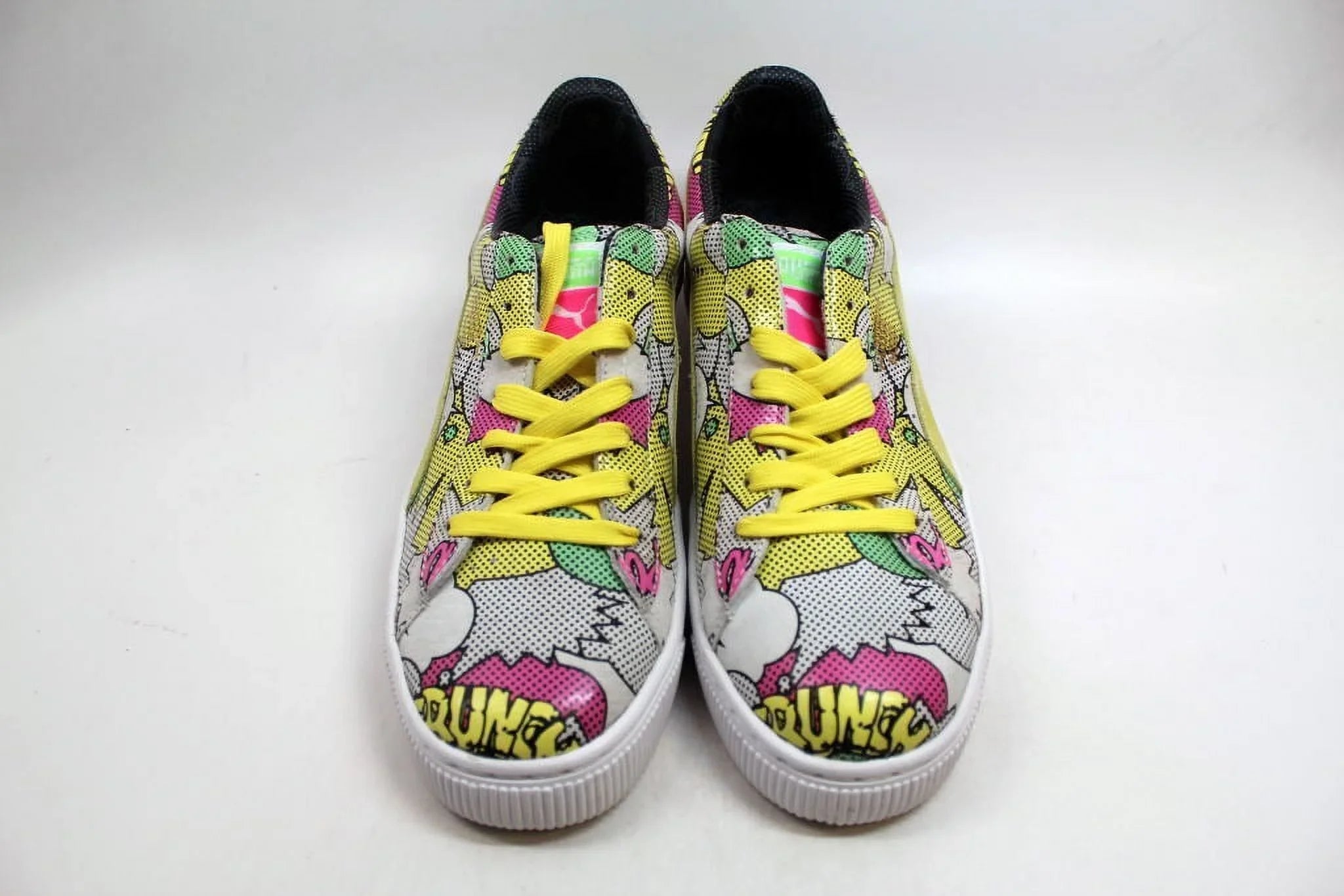PUMA BASKET 68 DOPE COMICS PRINT LOW SNEAKER MULTI COLOR MEN SHOES SIZE 7.5 NEW