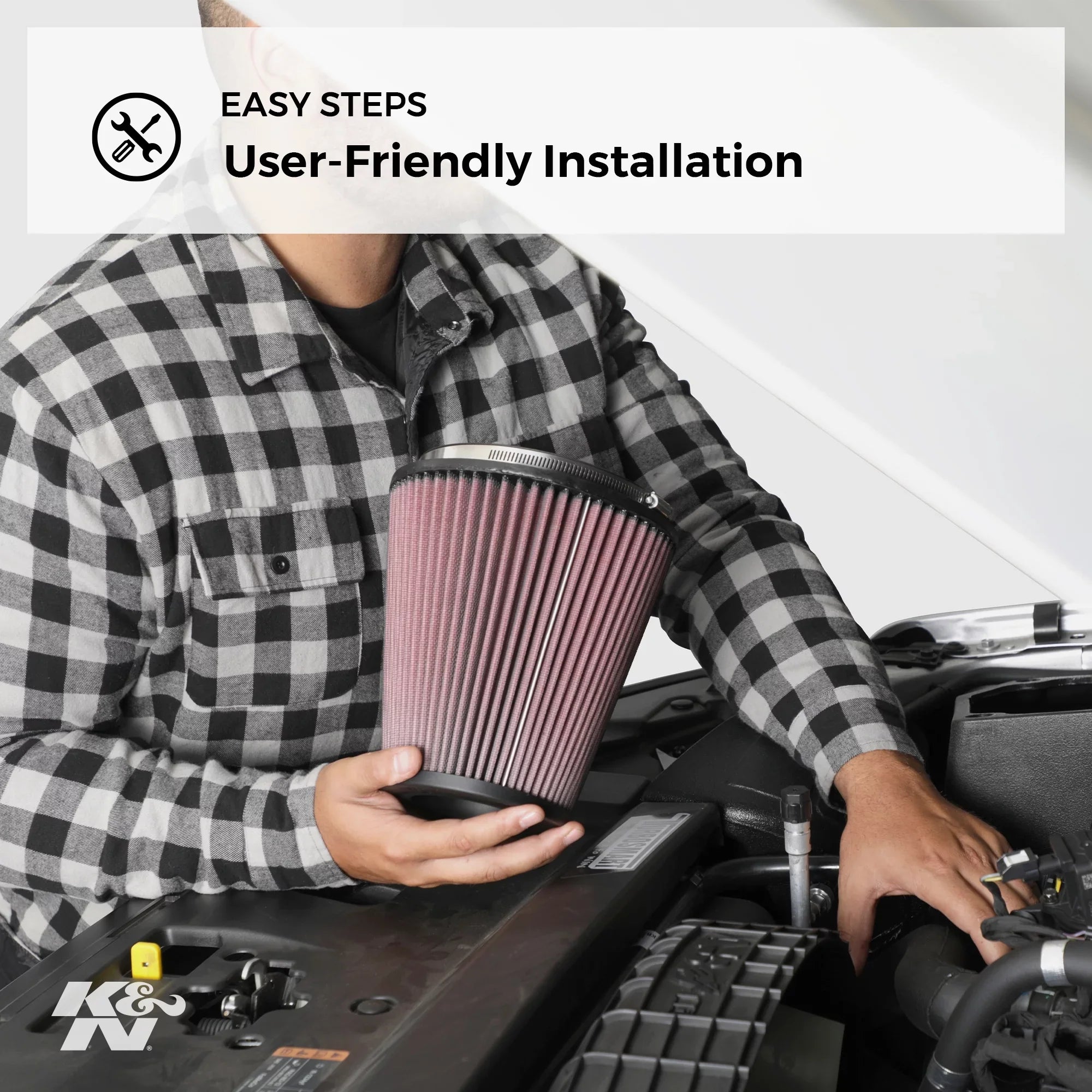 K&N Engine Air Filter: High Performance; Premium; Washable; Industrial Replacement Filter; Heavy Duty: E-3743