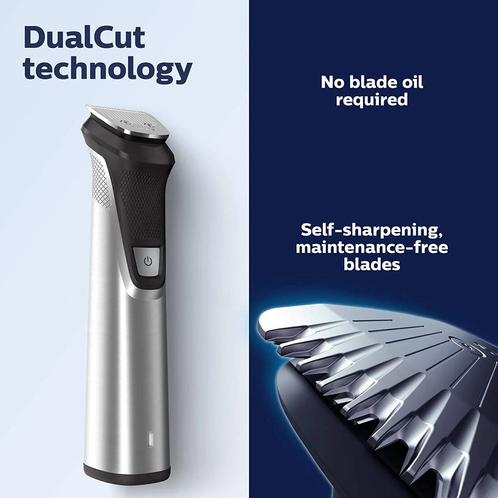 Philips Norelco Multigroom Mens Grooming Kit; Trimmer for Beard; Head; Body MG7750/49
