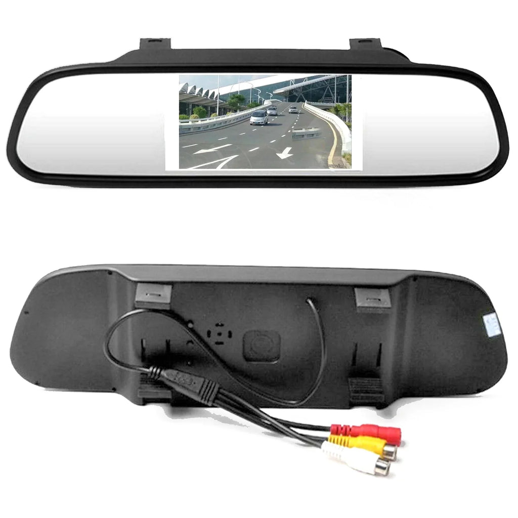 Mad Hornets 4.3" Mirror Car Monitor TFT LCD NTSC PAL Night Vision Parking Assist 4.3inch