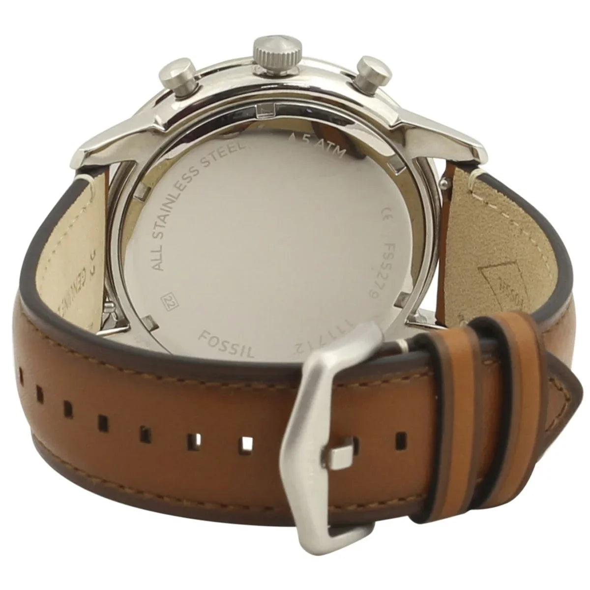 Men's Fossil Neutra Chronograph Brown Leather Band Watch FS5408