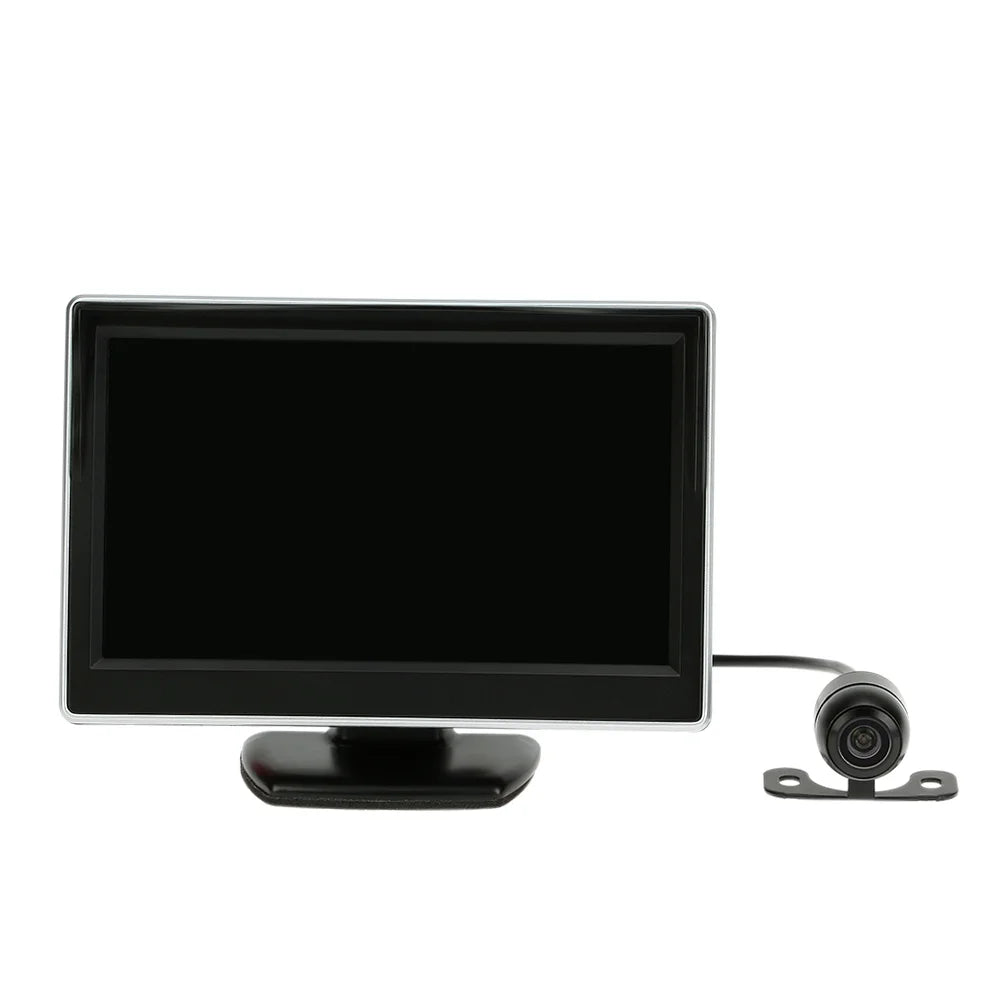 Car Rear View Backup System - 5 cm TFT LCD Display Monitor with Parking Camera for Safe Reverse and Parking Assistance