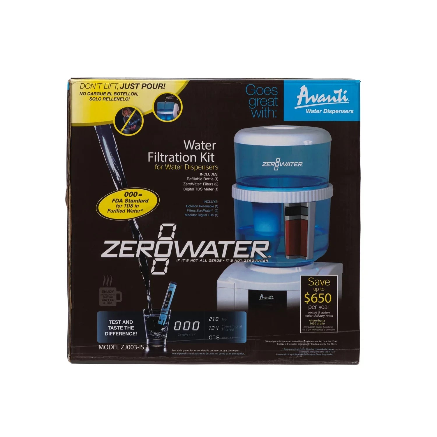 ZeroFluid ZJ-003 Cooler Filtration System ( Cooler Not Included) - Blue and White