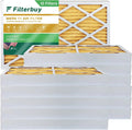 Filterbuy 16x25x4 MERV 11 Pleated HVAC AC Furnace Air Filters (12-Pack)