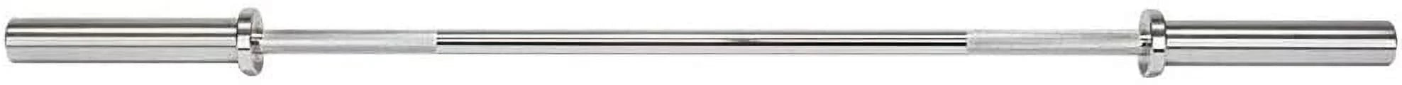 Olympic Weightlifting Barbell Bar 86" - Heavy-Duty Straight Bar for 2-inch Weight Plates - 330 lb. Weight Capacity